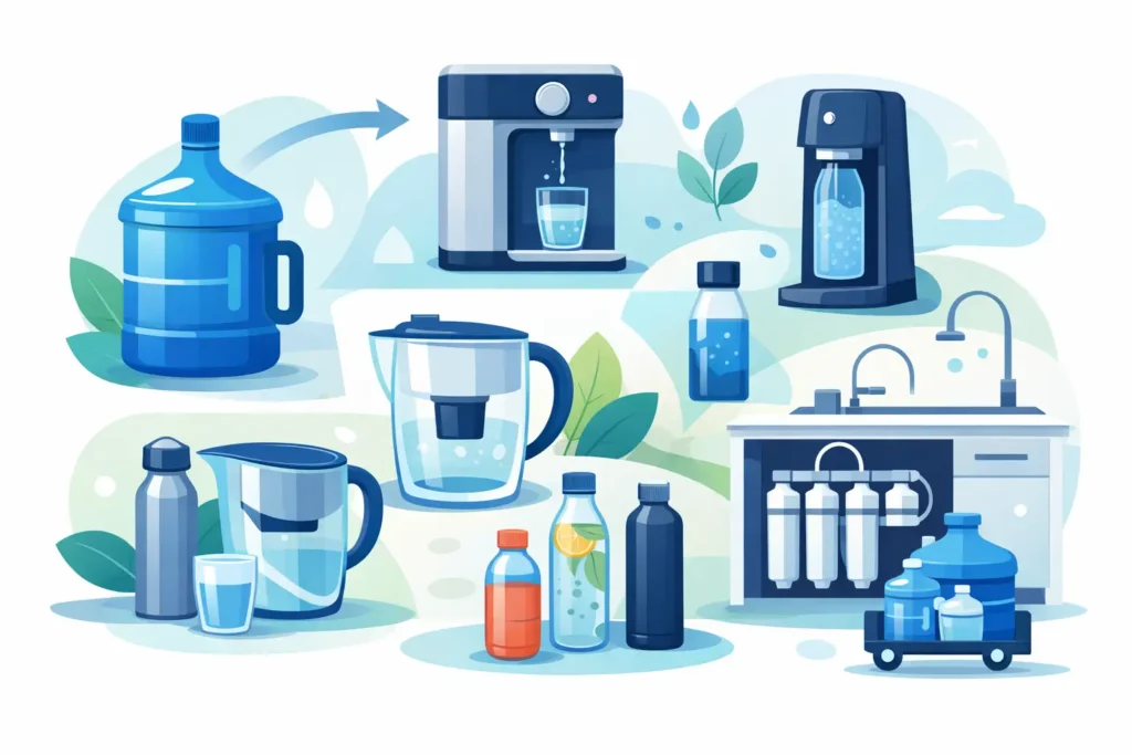 7 melhores alternativas ao galão em casa