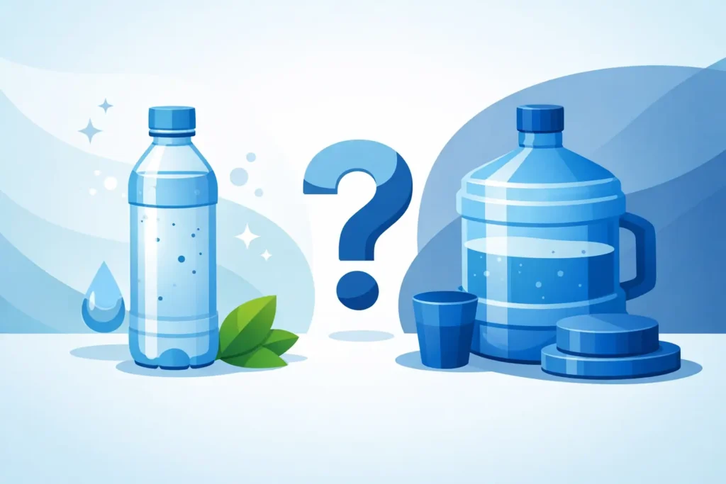 Água alcalina ou galão: qual vale mais?