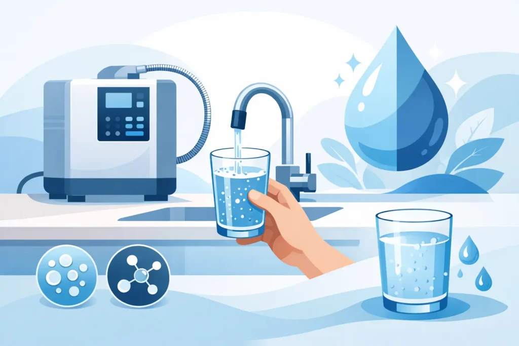 Como funciona ionizador de água na prática