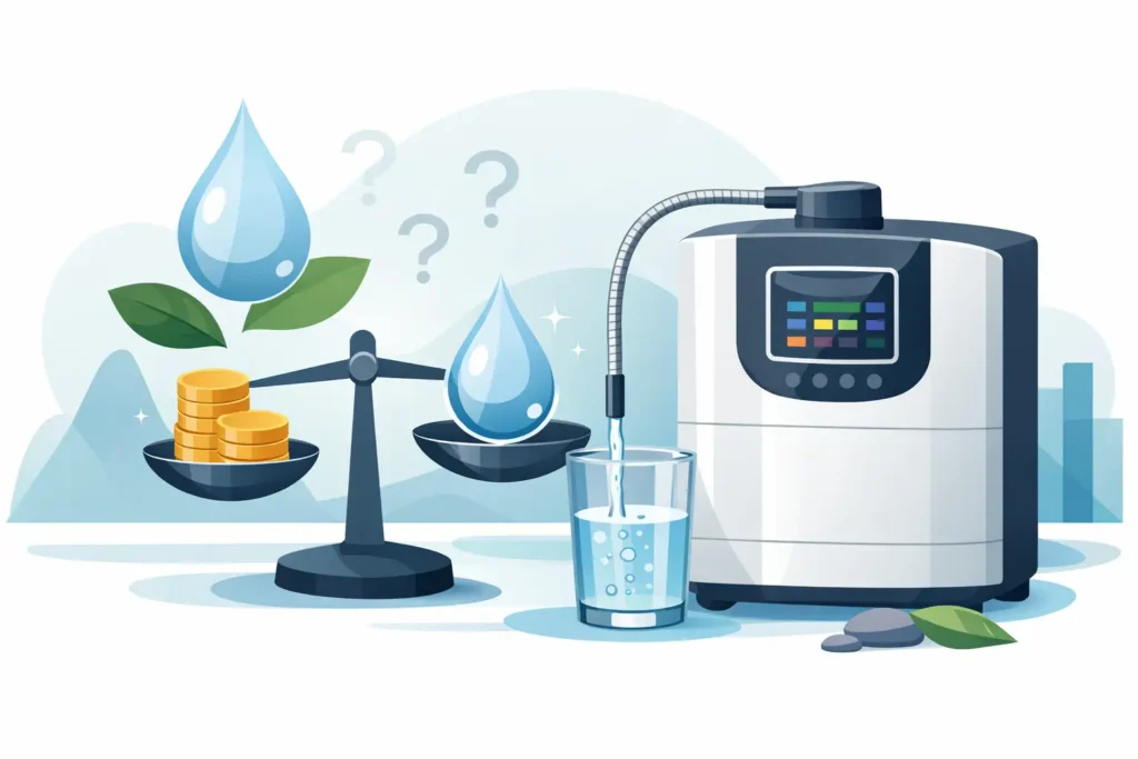 Máquina de água alcalina: preço vale a pena?