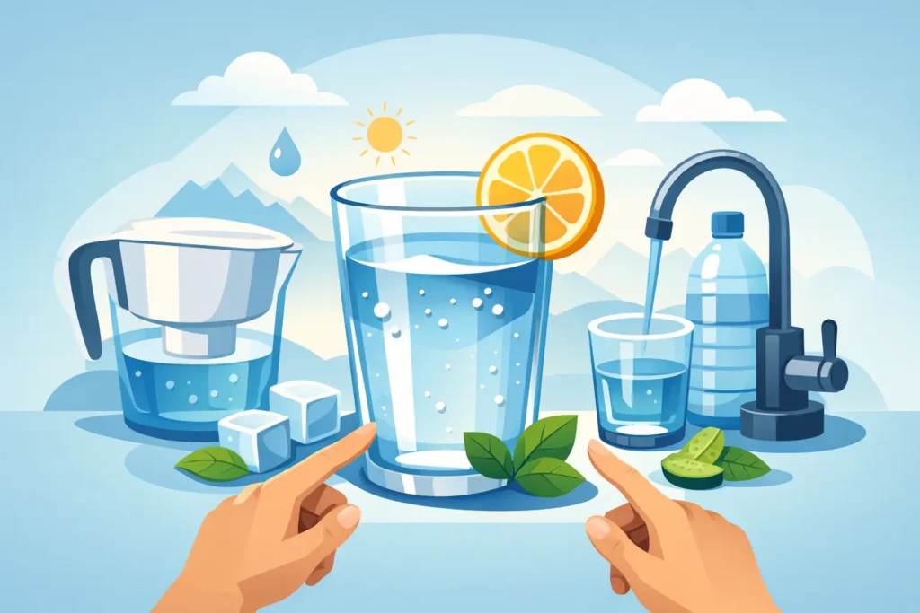 Água com melhor sabor para beber: como escolher