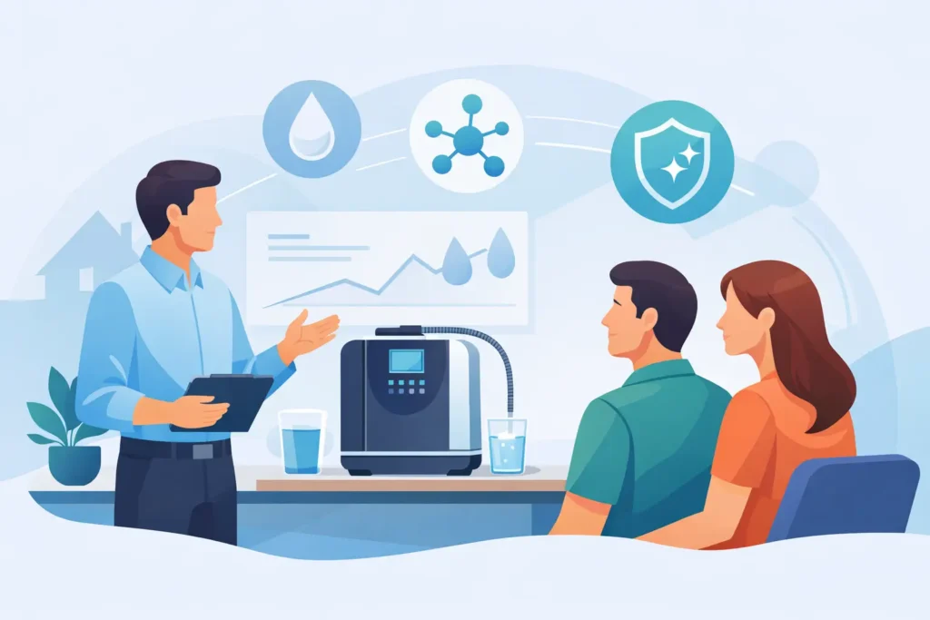 Como apresentar ionizador para clientes