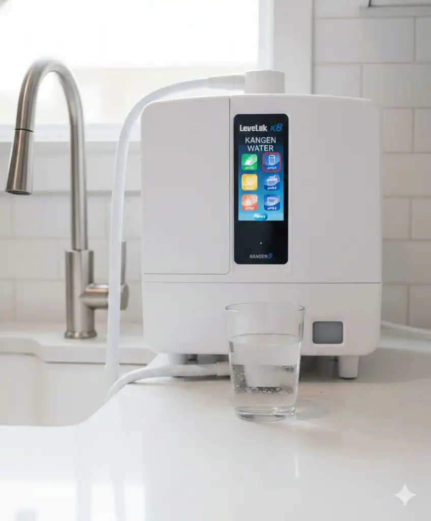 Ionizador Enagic K8 na cozinha