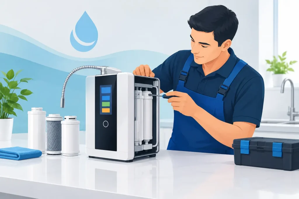 Manutenção de ionizador Enagic sem surpresas