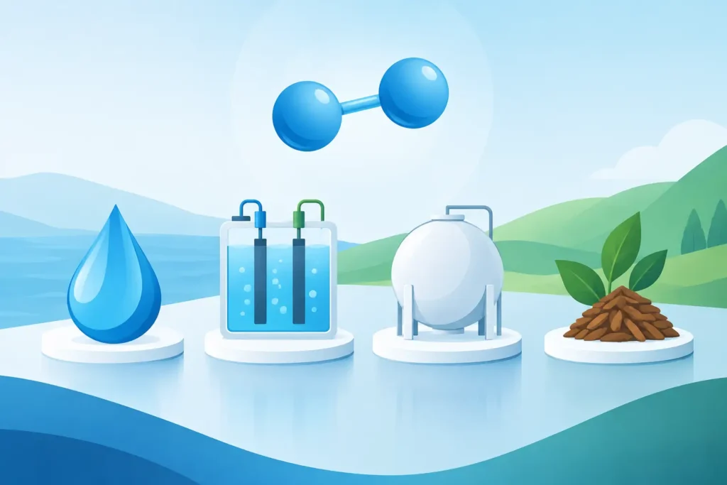 Quatro fontes de hidrogênio molecular: qual escolher?